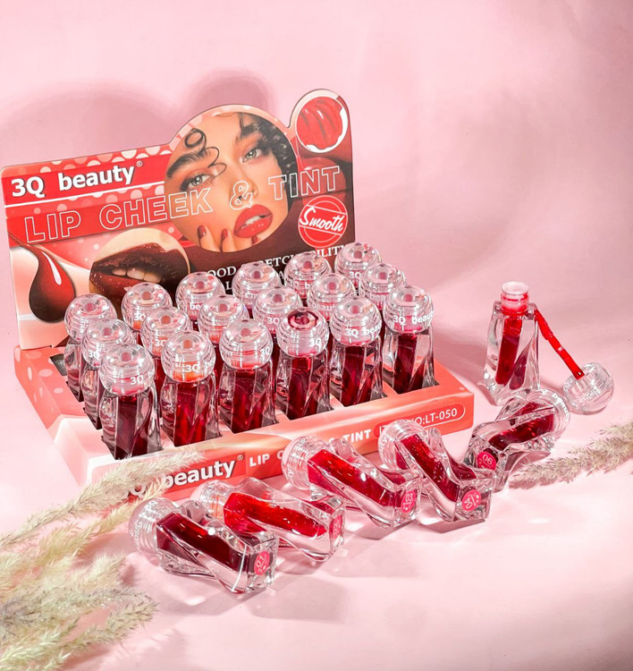 تینت لب و گونه شیشه مخروطی بیوتی 3Q Beauty