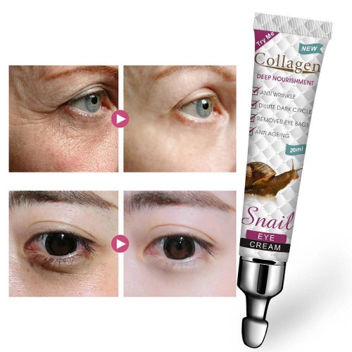 کرم دور چشم کلاژن 4 کاره حلزون Collagen snail