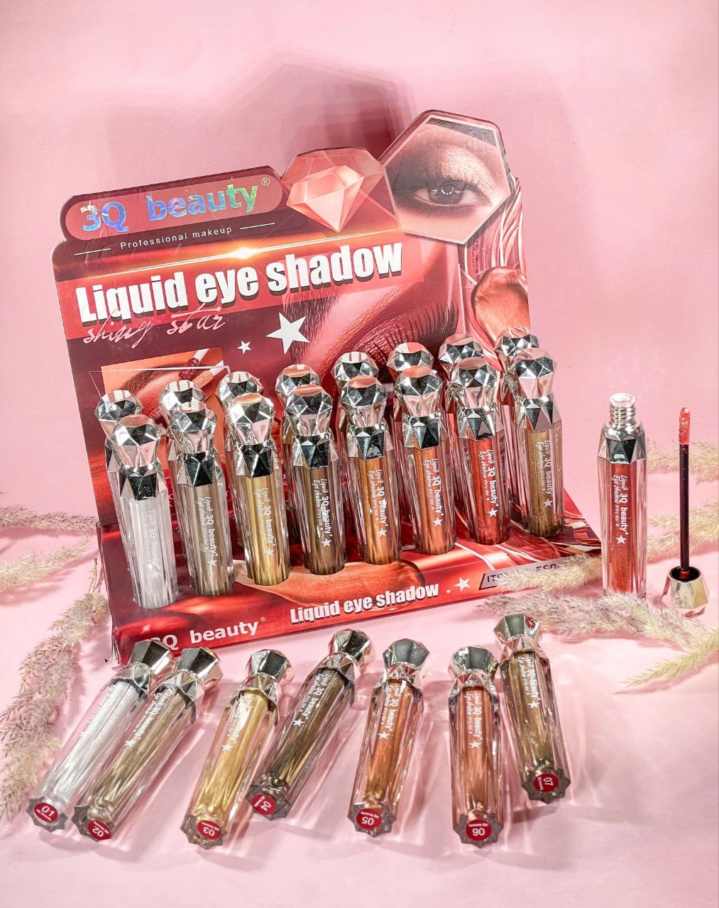 سایه شاین مایع چشم و لب بیوتی 3Q beauty