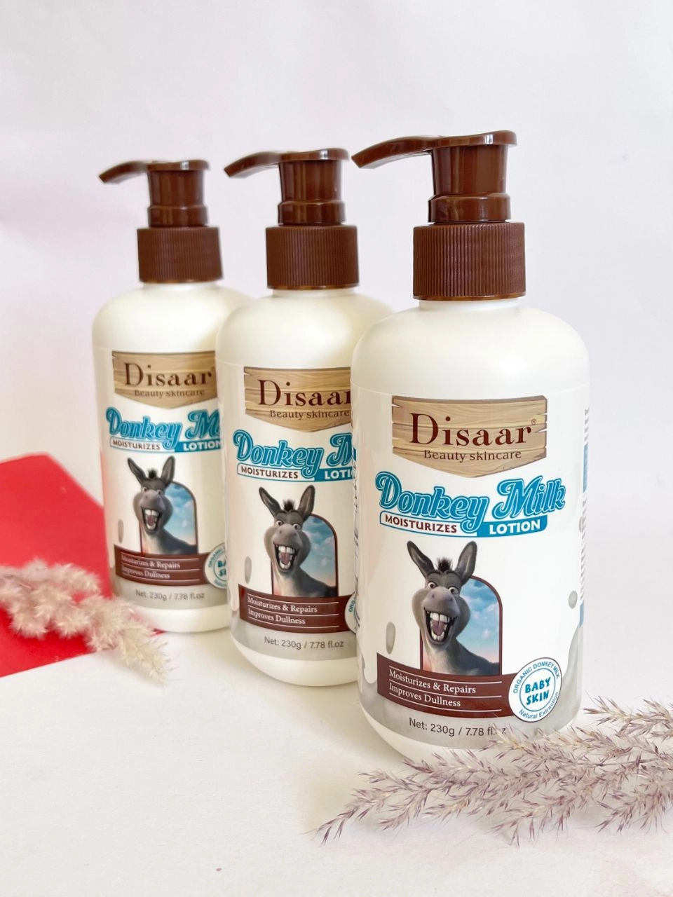 لوسیون نرم کننده و آبرسان پوست شیر الاغ