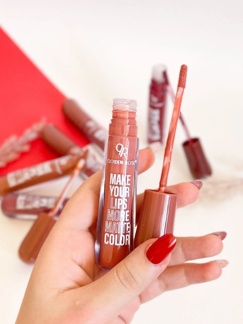 رژلب مایع کویدن رز قطره Quiden rose