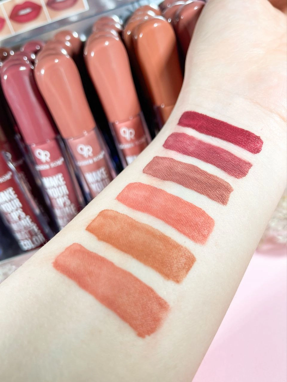 رژلب مایع کویدن رز قطره Quiden rose