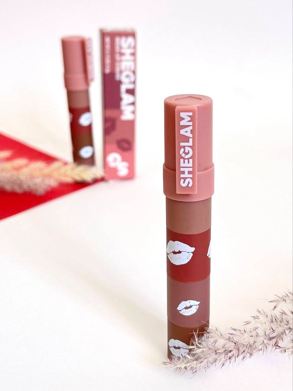 رژلب فشنگی و طبقه ای شیگلم Sheglam