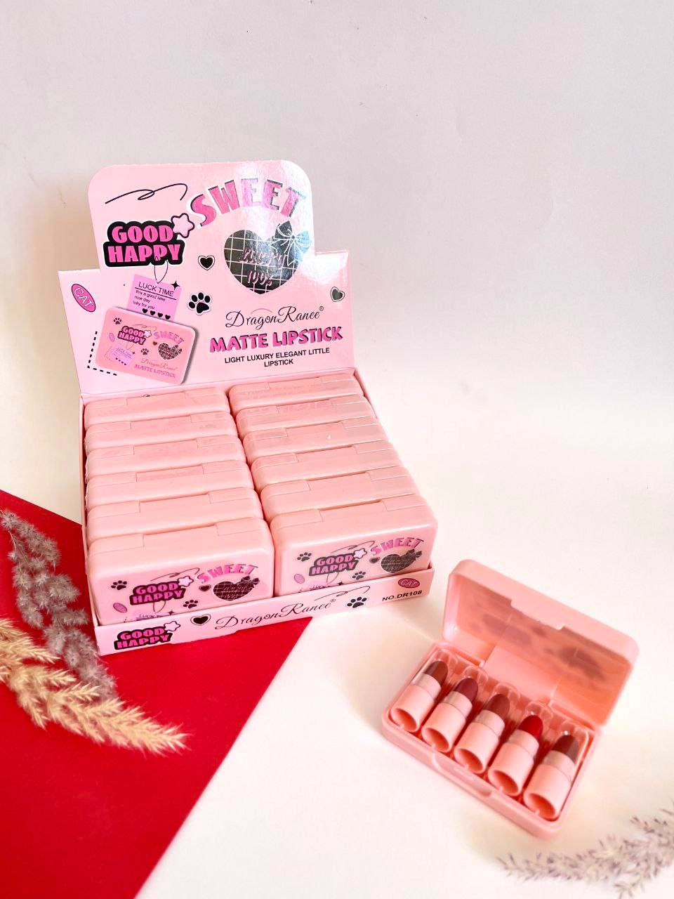 رژلب 5 عددی بچه گانه