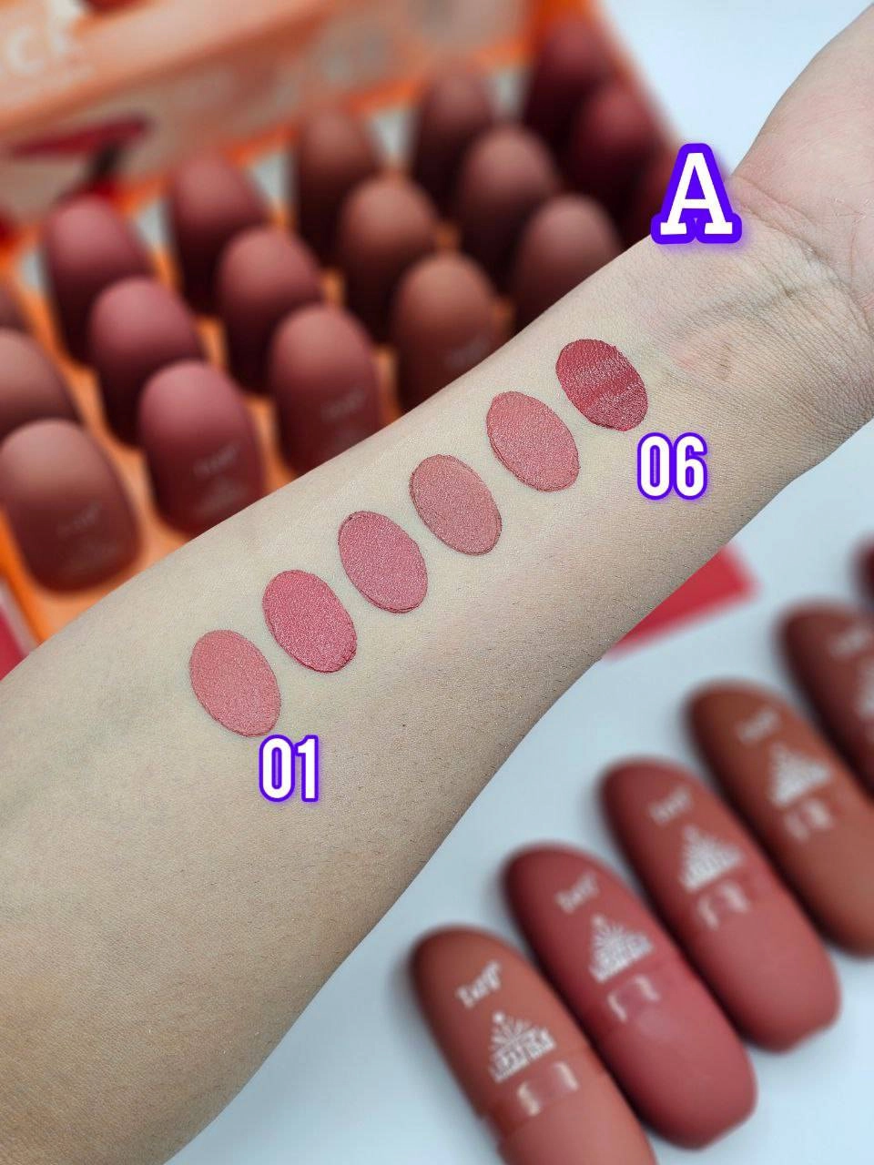 رژلب جامد برند تاتو سری A