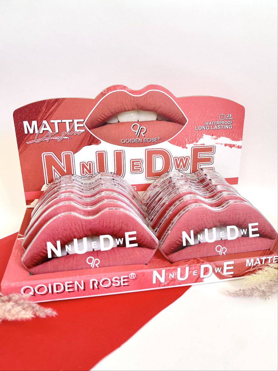 پک رژلب مایع طرح لب کویدن رز نود