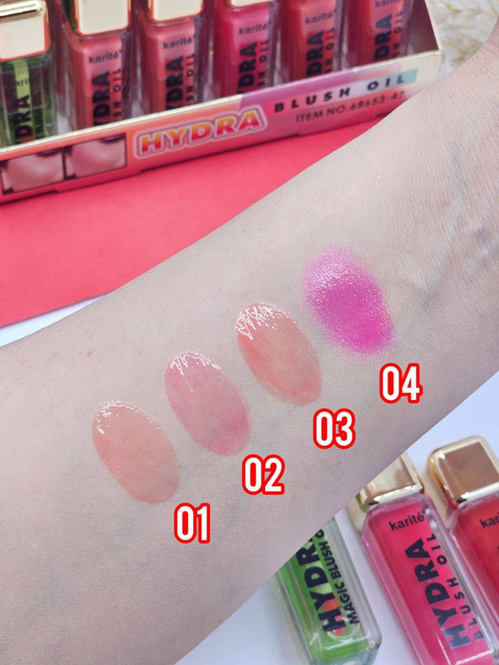 روژگونه مایع روغنی و لیپ گلاس حرارتی مجیک