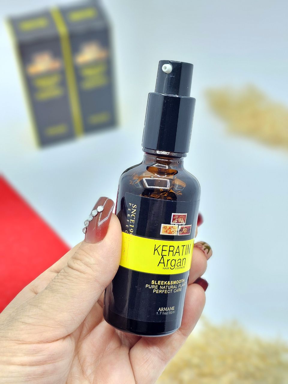 روغن آرگان و کراتین آرمامی