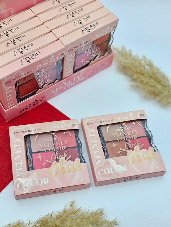 پالت روژگونه چهار رنگ پینک