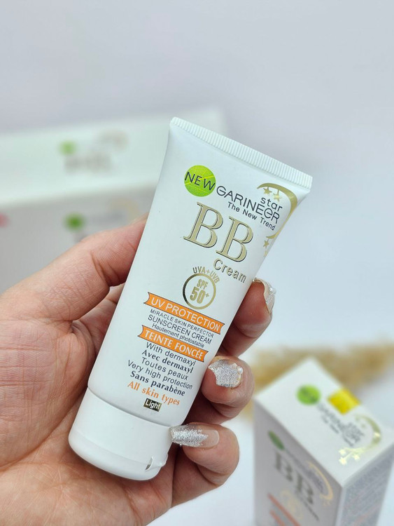 ضد آفتاب بی بی کرم و کرم پودری اصلی گارنیر هلال طلایی