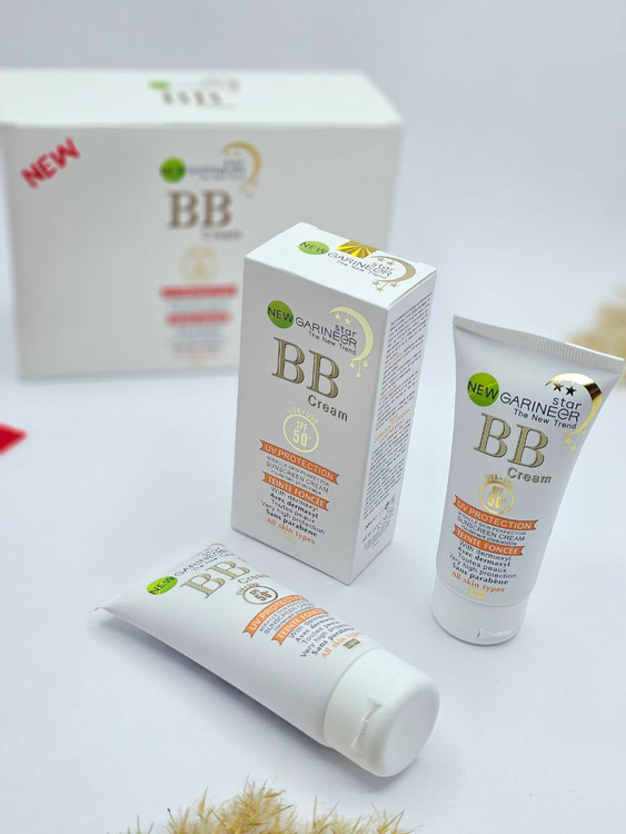 ضد آفتاب بی بی کرم و کرم پودری اصلی گارنیر هلال طلایی