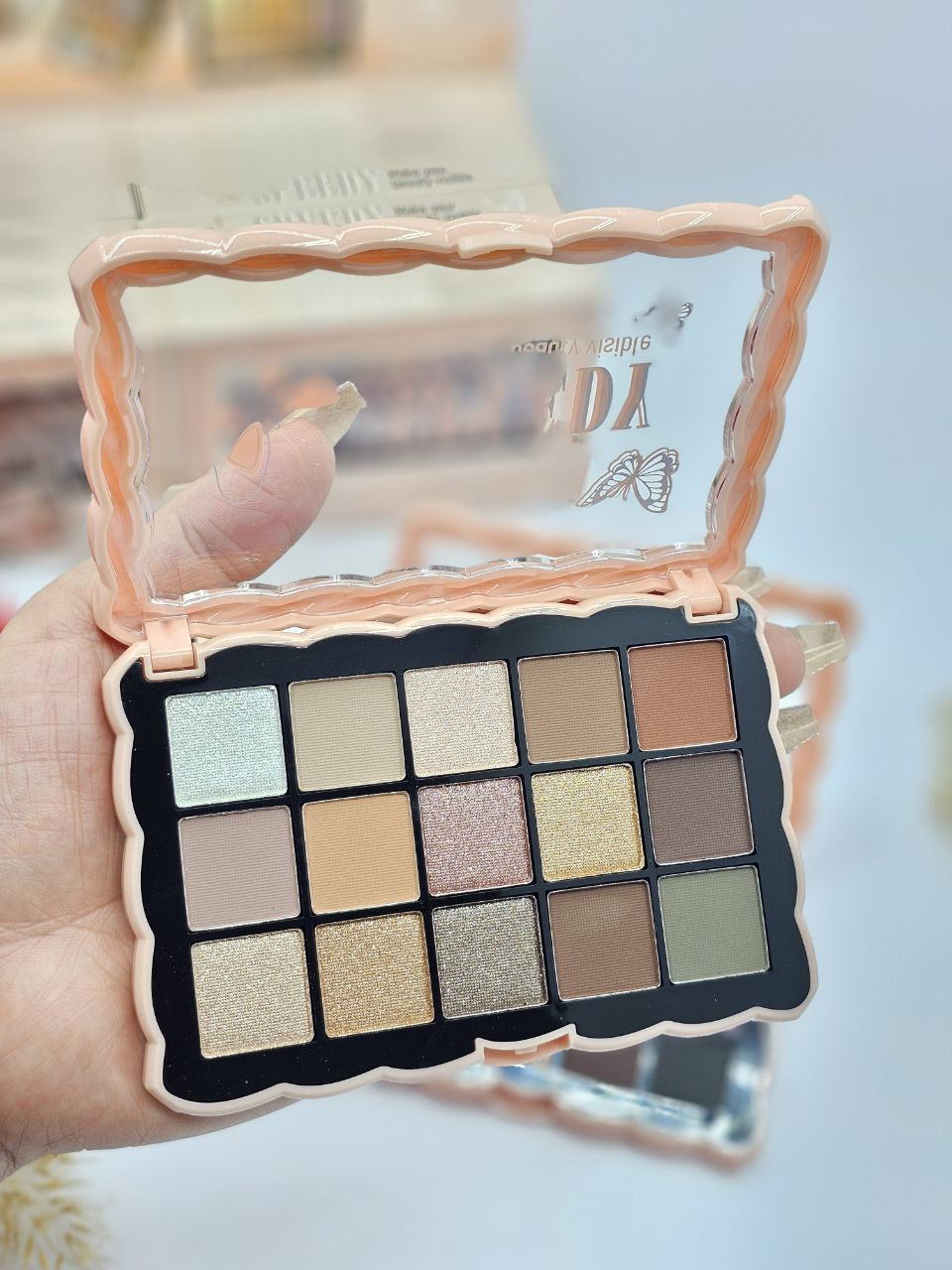 پالت سایه چشم و مات و مخملی 15رنگ