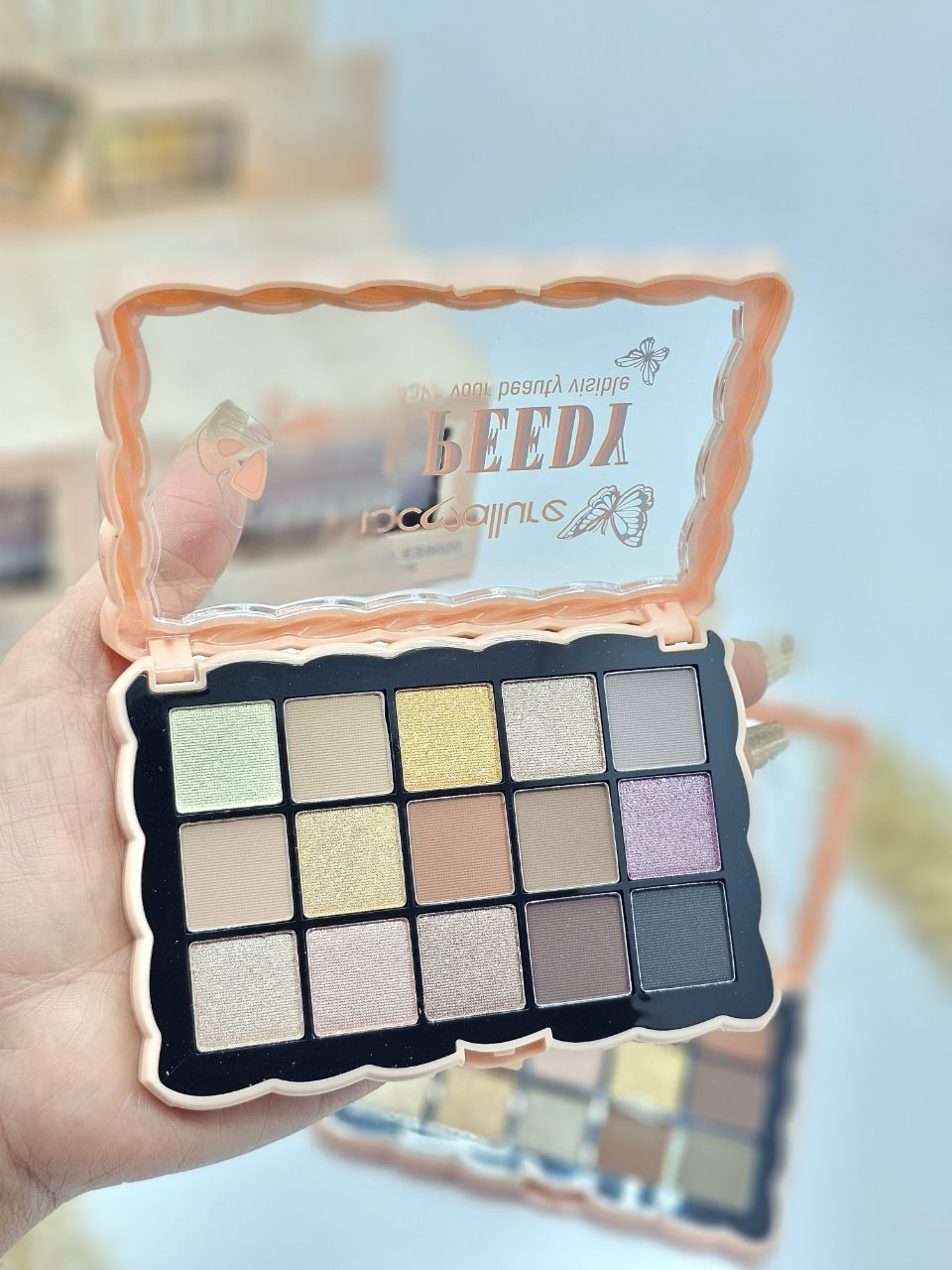 پالت سایه چشم و مات و مخملی 15رنگ