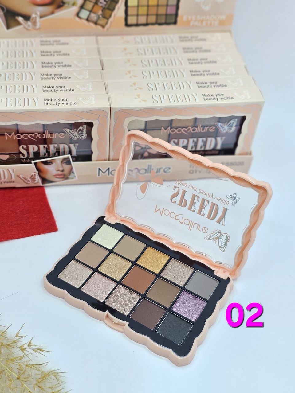 پالت سایه چشم و مات و مخملی 15رنگ