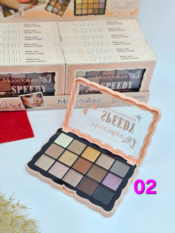 پالت سایه چشم و مات و مخملی 15رنگ