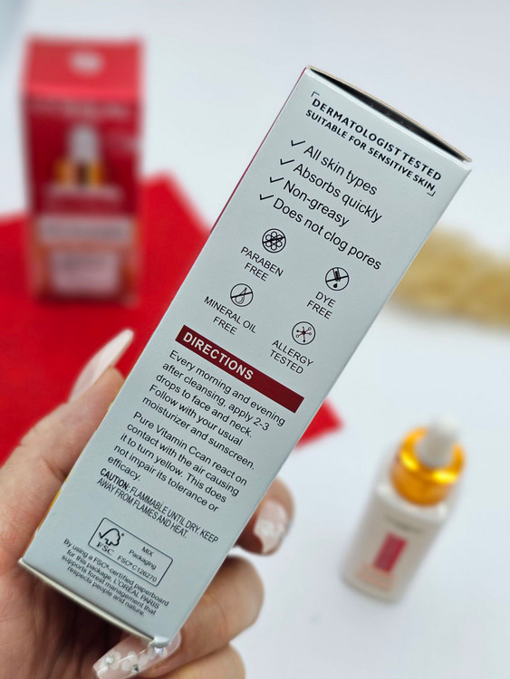 سرم روشنکننده صورت با ۱۲٪ ویتامین C