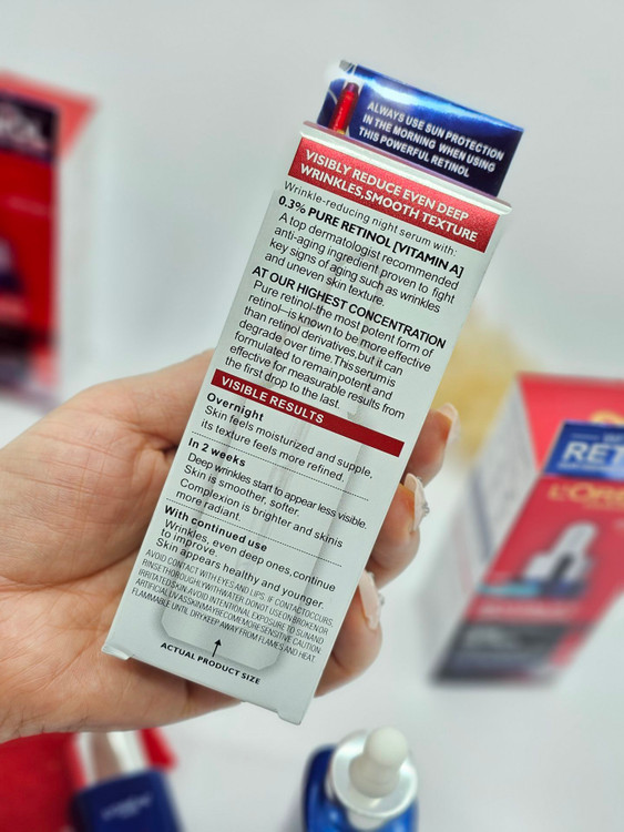 سرم شب ضد چین و چروک حاوی رتینول خالص